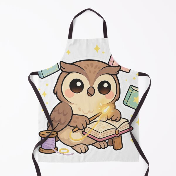 Item preview, Kawaii Spellbook Binder Owl – Cute Magical Book Artisan Sticker designed and sold by Tenpercentluck.