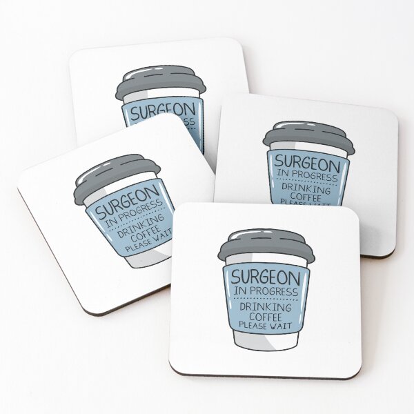 Item preview, Surgeon in Progress Drinking Coffee designed and sold by spacedowl.