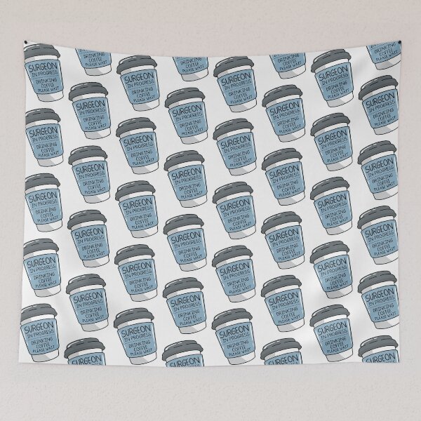 Item preview, Surgeon in Progress Drinking Coffee designed and sold by spacedowl.