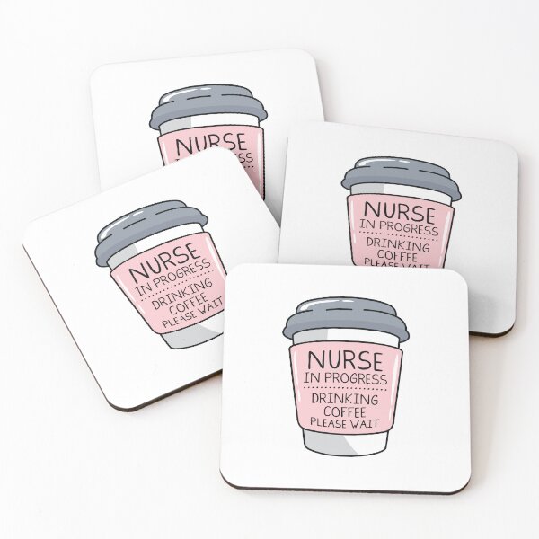 Item preview, Nurse in Progress Drinking Coffee designed and sold by spacedowl.