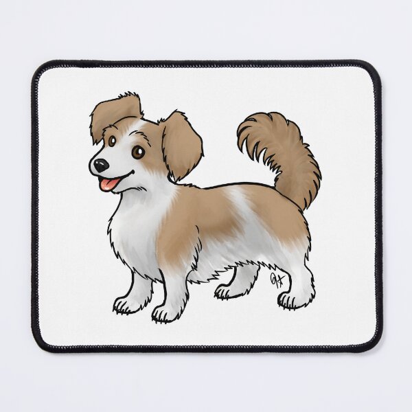 Item preview, Dog - Chiweenie -White and Brown Patched Long Hair designed and sold by Jennifer Stolzer.