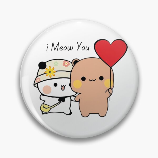 Item preview,  I Meow You Happy Birthday Mochi Milk peach Cute DuDu Bear and BuBu Panda Are Celebrating 2025 designed and sold by BrightStreets.