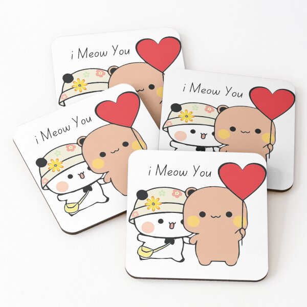 Item preview,  I Meow You Happy Birthday Mochi Milk peach Cute DuDu Bear and BuBu Panda Are Celebrating 2025 designed and sold by BrightStreets.
