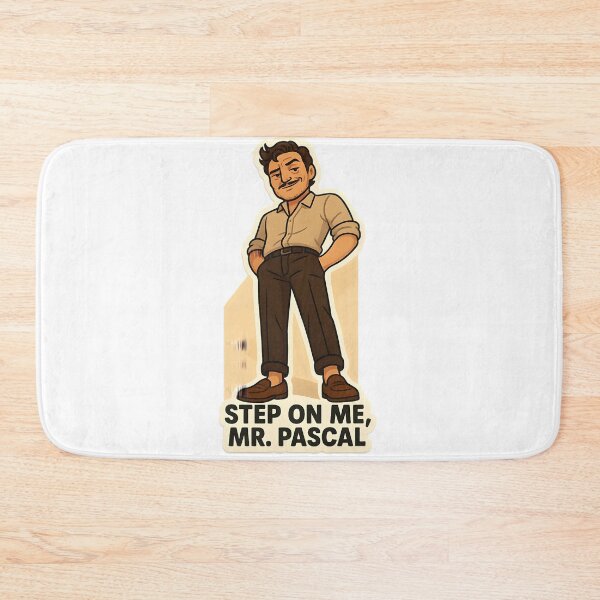 Item preview, Step on Me Mr. Pascal – Funny Pedro Pascal Fan Sticker designed and sold by MAVNALE.