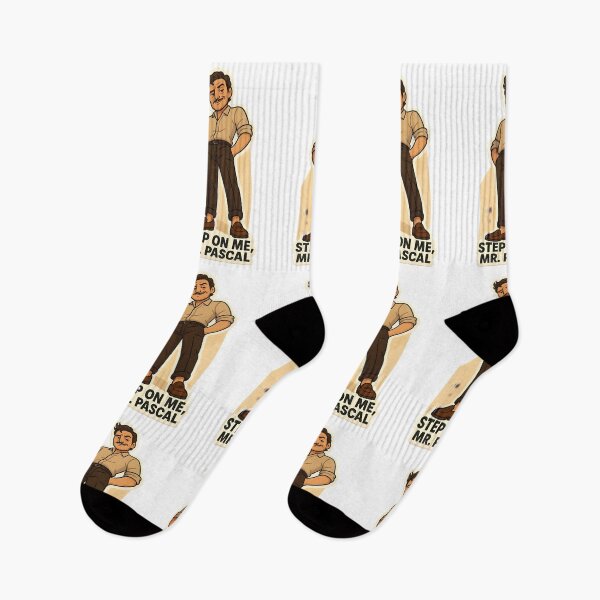 Item preview, Step on Me Mr. Pascal – Funny Pedro Pascal Fan Sticker designed and sold by MAVNALE.