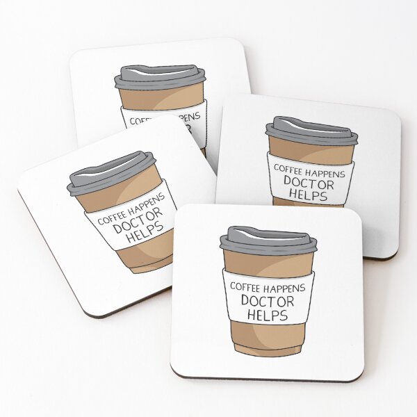 Item preview, Coffee Happens, Doctor Helps designed and sold by spacedowl.