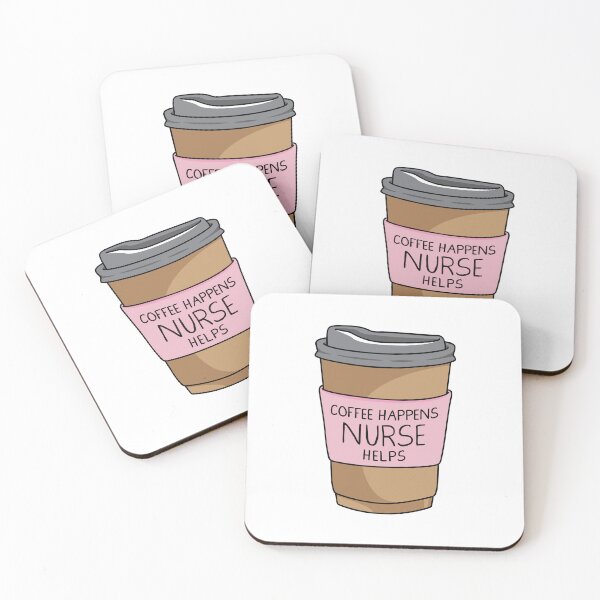 Item preview, Coffee Happens, Nurse Helps designed and sold by spacedowl.