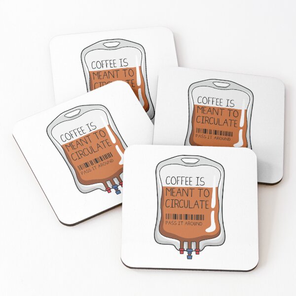 Item preview, Coffee is Meant to Circulate IV Bag designed and sold by spacedowl.