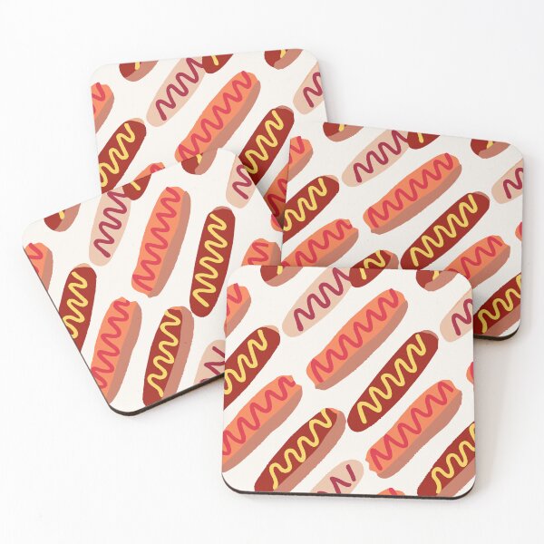 Item preview, Hot Dog Pattern – Fun Fast Food Design designed and sold by Timegraf.