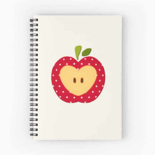 Item preview, apple with heart bite polka dots whimsy twee applecore designed and sold by Kyna Arts.