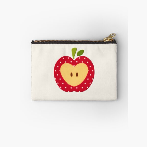 Item preview, apple with heart bite polka dots whimsy twee applecore designed and sold by Kyna Arts.