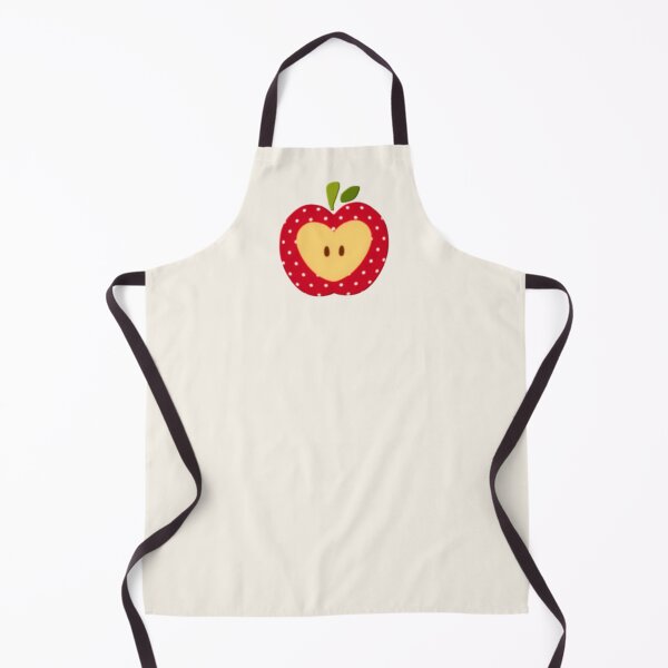 Item preview, apple with heart bite polka dots whimsy twee applecore designed and sold by Kyna Arts.