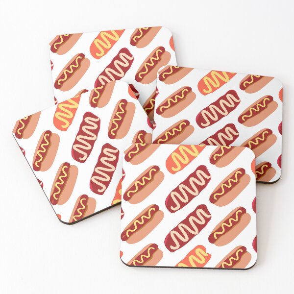 Item preview, Hot Dog Pattern – Fun Fast Food Design designed and sold by Timegraf.