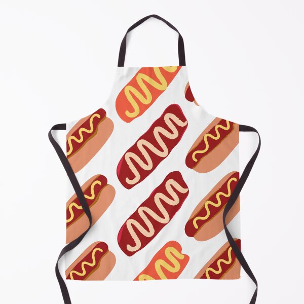 Item preview, Hot Dog Pattern – Fun Fast Food Design designed and sold by Timegraf.