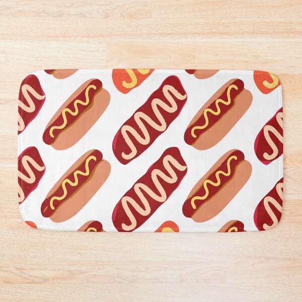 Item preview, Hot Dog Pattern – Fun Fast Food Design designed and sold by Timegraf.