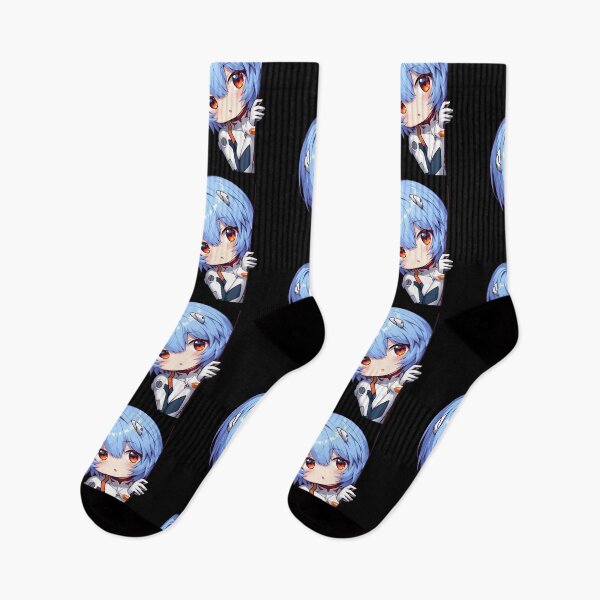 Item preview, Rei Ayanami Ethereal Neon Genesis Evangelion Anime Chibi Peek designed and sold by B5fivemerch.