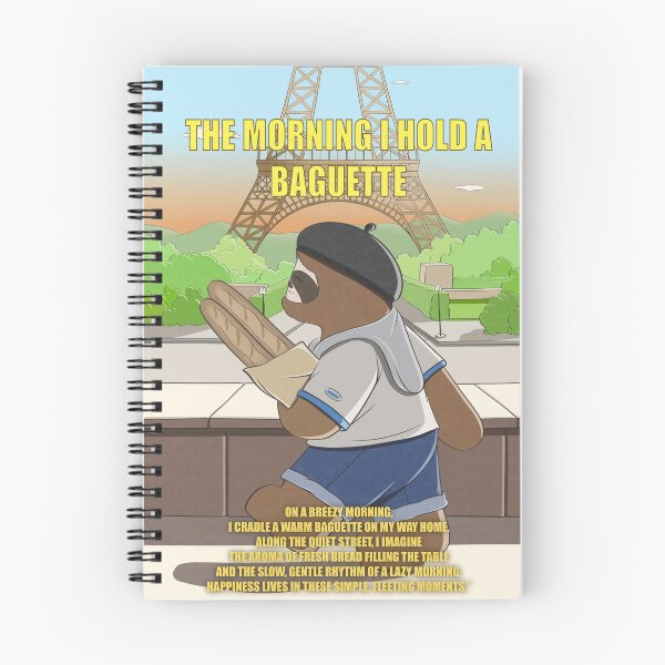 Item preview, The Morning I Hold a Baguette – Cozy Paris Morning Illustration Print designed and sold by Animejun25.