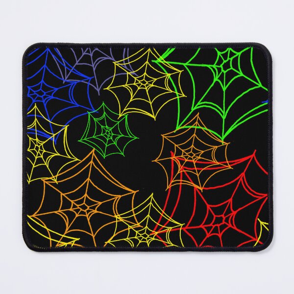 Item preview, Neon Spiderwebs: Colorful Halloween Web Pattern designed and sold by CatchallDesign.