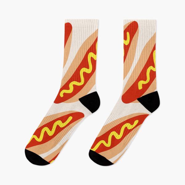 Item preview, Hot Dog Pattern – Fun Fast Food Design designed and sold by Timegraf.
