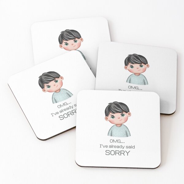 Item preview, OMG… I’ve Already Said Sorry – Grumpy Kid Cartoon Design designed and sold by SillentDesign.