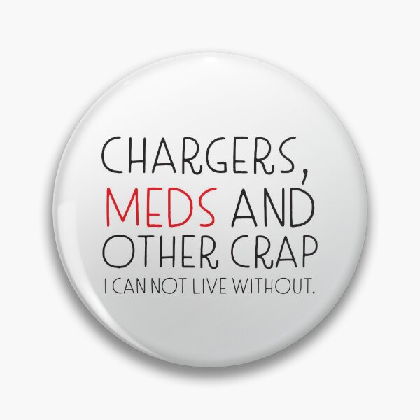 Item preview, purse of pencil case holder Chargers meds and other Crap i can not live without designed and sold by jazzydevil.