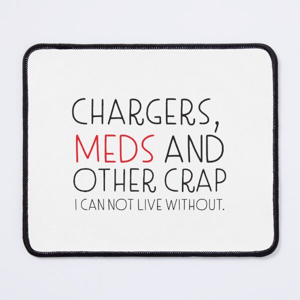 Item preview, purse of pencil case holder Chargers meds and other Crap i can not live without designed and sold by jazzydevil.