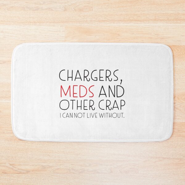 Item preview, purse of pencil case holder Chargers meds and other Crap i can not live without designed and sold by jazzydevil.