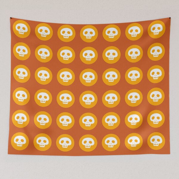 Item preview, Pirate Coins with Skulls: Halloween Pirate Pattern designed and sold by CatchallDesign.