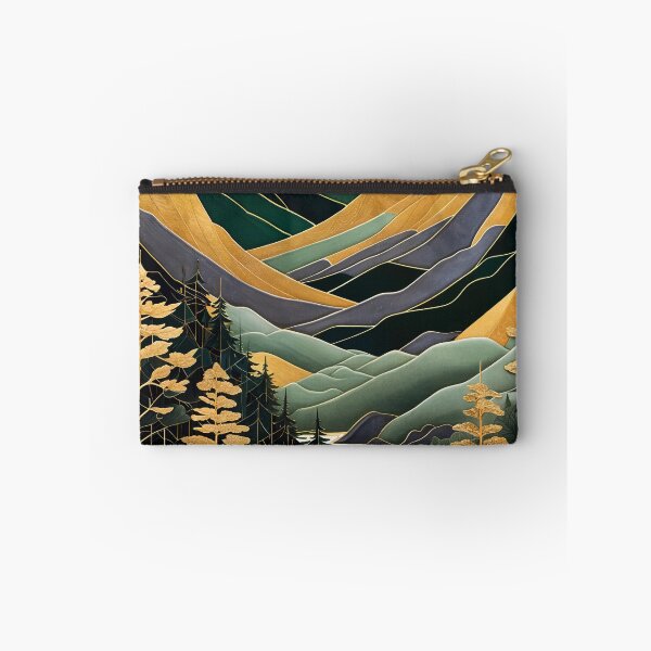 Item preview, Kintsugi Mountains Green Gold designed and sold by Showstroopart Christian Velazquez.