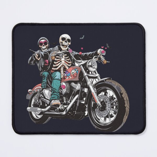Item preview, Skeleton Riders Halloween Night Spooky Fun on a Big Bike! designed and sold by Bambooartist.