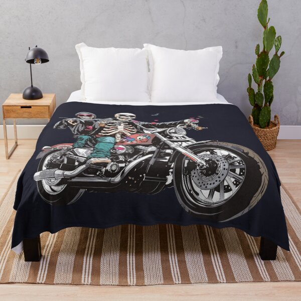 Item preview, Skeleton Riders Halloween Night Spooky Fun on a Big Bike! designed and sold by Bambooartist.