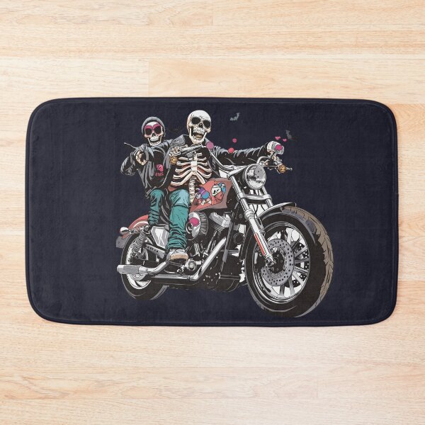 Item preview, Skeleton Riders Halloween Night Spooky Fun on a Big Bike! designed and sold by Bambooartist.