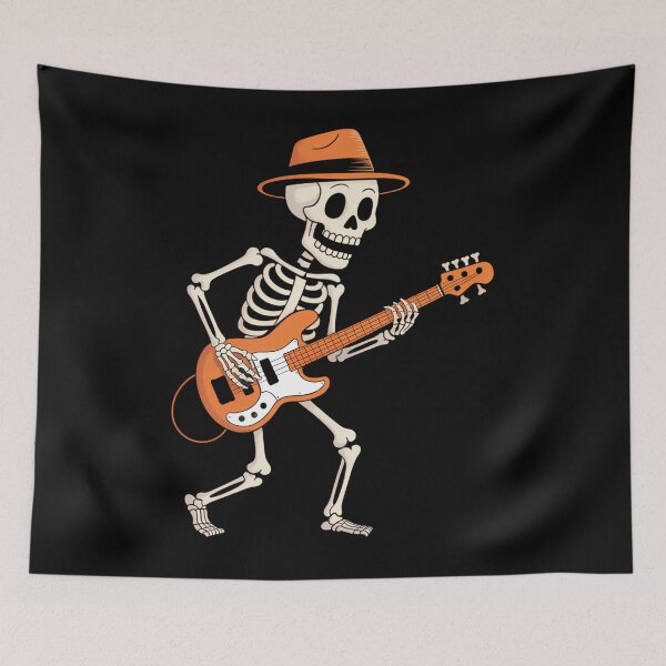 Item preview, Skeleton Playing Electric Guitar Rock Halloween designed and sold by Sunset4Bones.
