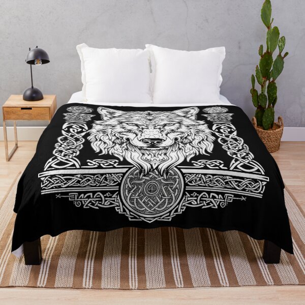 Item preview, Guardian of Valhalla – Nordic Wolf & Knotwork designed and sold by ArgentoArt.