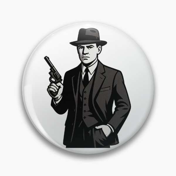 Item preview, Vintage Mobster – 1930s Noir Style designed and sold by © Zenscape Studio 2025.