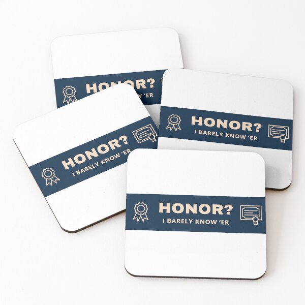 Item preview, Honor? I Barely Know ‘Er Bumper Sticker designed and sold by JokesThatStick.