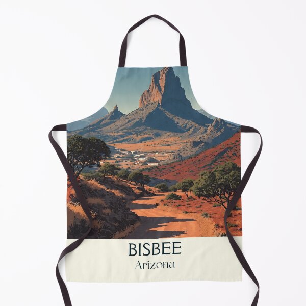 Item preview, Bisbee Arizona Retro Travel Poster | Mountain Town Art designed and sold by TuncGK.
