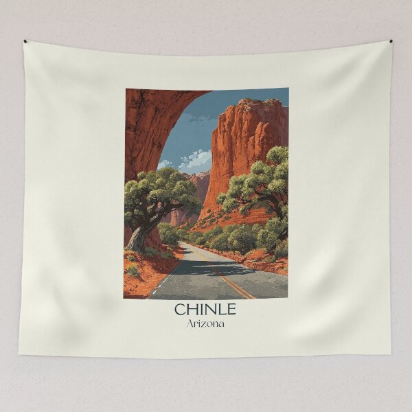 Item preview, Chinle Arizona Vintage Travel Poster | Canyon Road Art designed and sold by TuncGK.