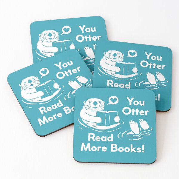 Item preview, You Otter Read More Books designed and sold by vonplatypus.