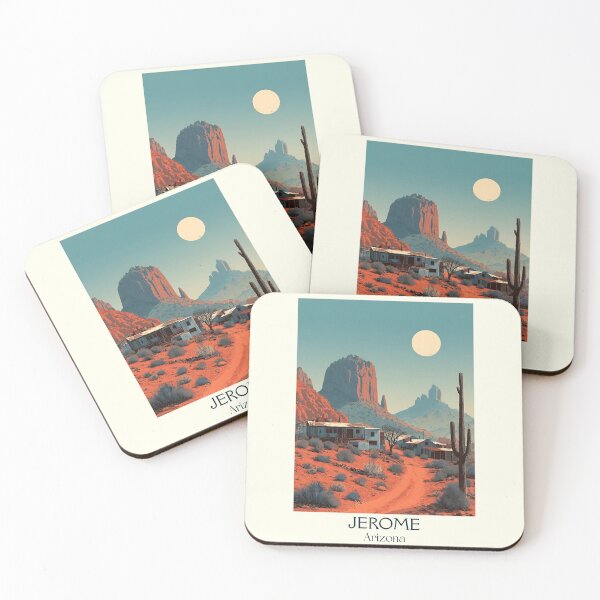Item preview, Jerome Arizona Retro Travel Poster | Ghost Town Art designed and sold by TuncGK.