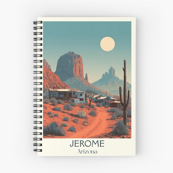 Item preview, Jerome Arizona Retro Travel Poster | Ghost Town Art designed and sold by TuncGK.