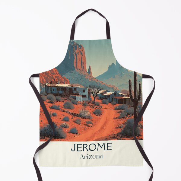 Item preview, Jerome Arizona Retro Travel Poster | Ghost Town Art designed and sold by TuncGK.