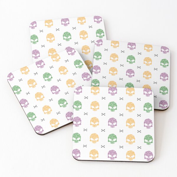 Item preview, Pastel Flower Skulls & Crossbones – Creepy Cute Pattern designed and sold by CatchallDesign.
