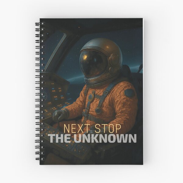 Item preview, Next Stop The Unknown – Astronaut Piloting Spacecraft (Cinematic Realism) designed and sold by designs_by_s2.