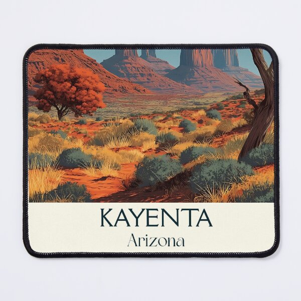 Item preview, Kayenta Arizona Vintage Poster | Monument Valley Art designed and sold by TuncGK.