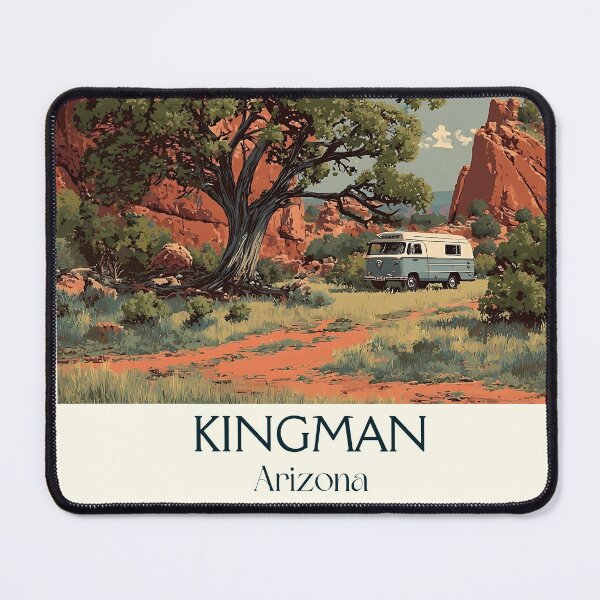Item preview, Kingman Arizona Vintage Travel Poster | Route 66 Decor designed and sold by TuncGK.