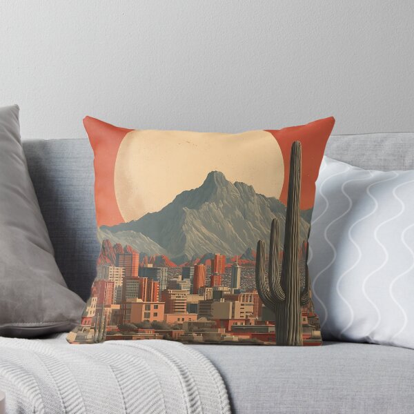Item preview, Mesa Arizona Retro Poster | Desert Cityscape Art designed and sold by TuncGK.