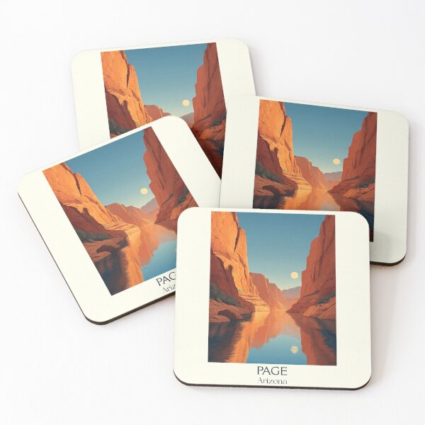 Item preview, Page Arizona Vintage Travel Poster | Canyon River Art designed and sold by TuncGK.