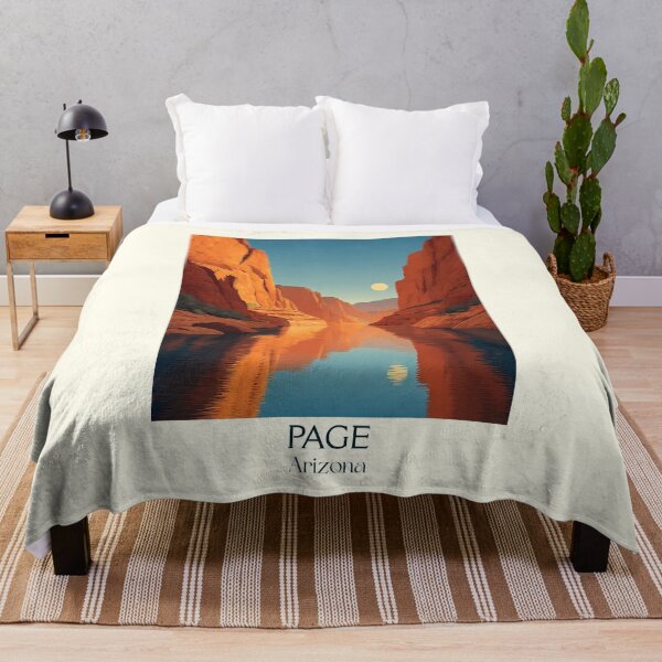 Item preview, Page Arizona Vintage Travel Poster | Canyon River Art designed and sold by TuncGK.