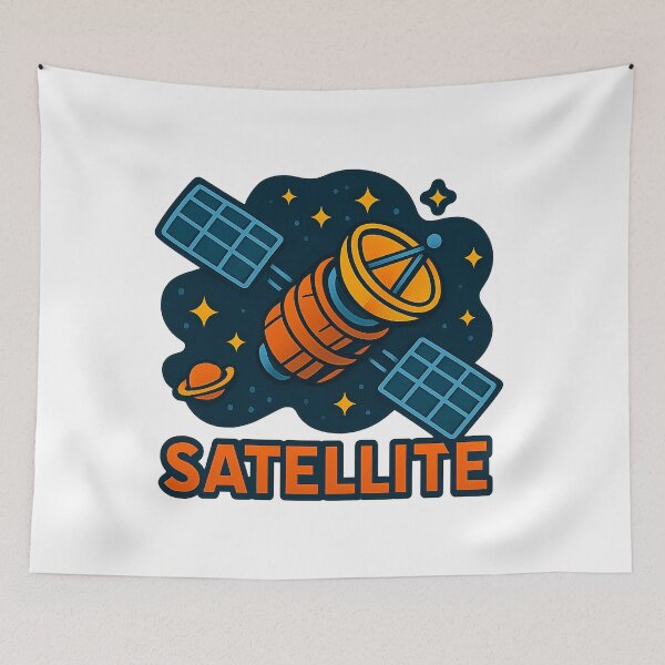 Item preview, Satellite in Space T-Shirt designed and sold by CeammiShop.